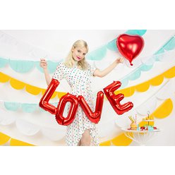 Fóliový balónek LOVE červený - 140 cm